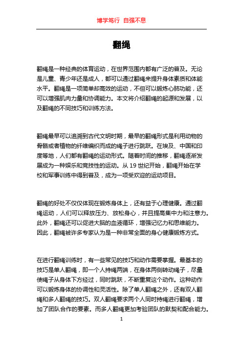 翻绳_精品文档