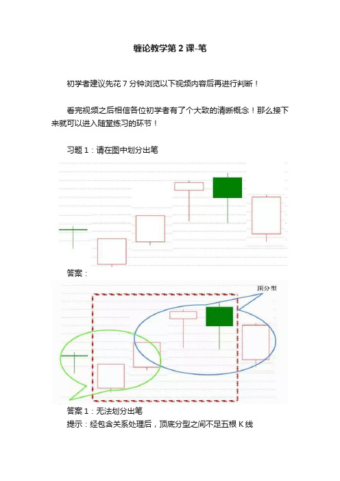 缠论教学第2课-笔