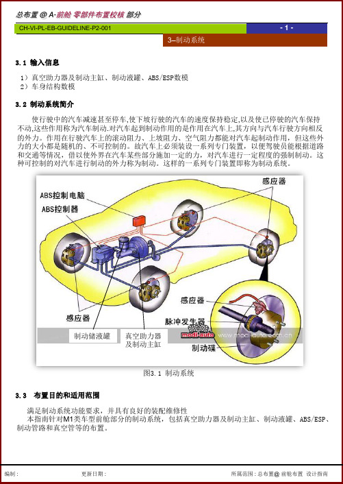 整车集成设计指南(制动系统布置)