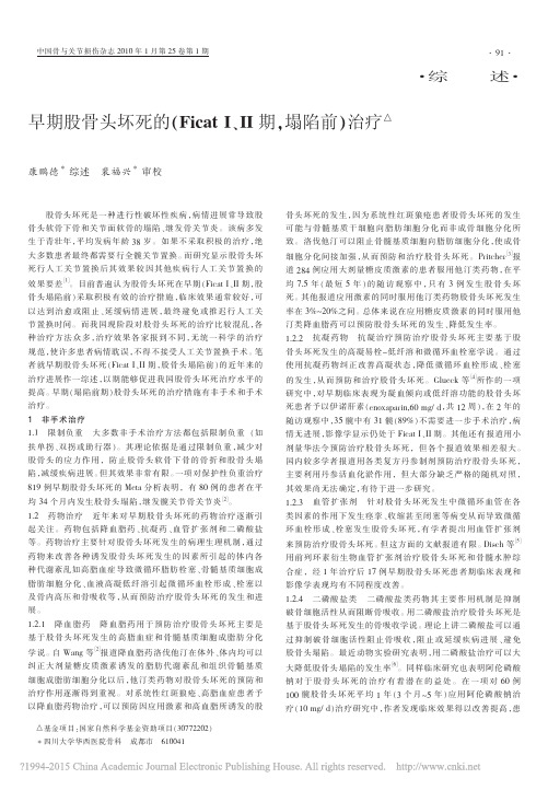早期股骨头坏死的_Ficat_期_塌陷前_治疗_康鹏德
