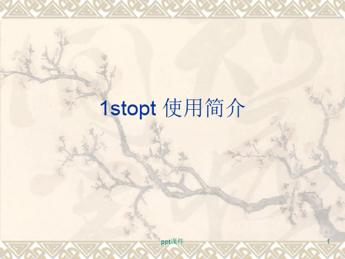 stopt简单应用教程  ppt课件