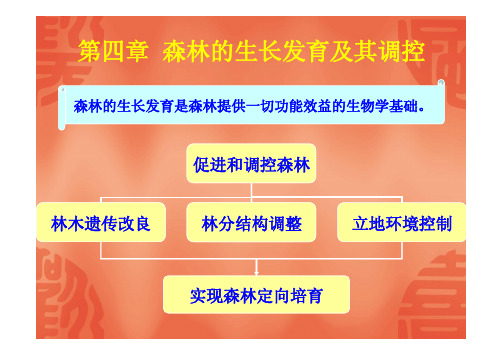 《森林培育学》第04章 森林的生长发育及其调控