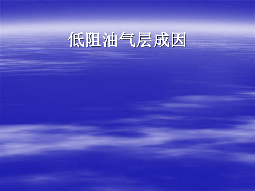 低阻油气藏