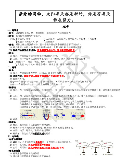 (完整版)初三磁学课件汇总