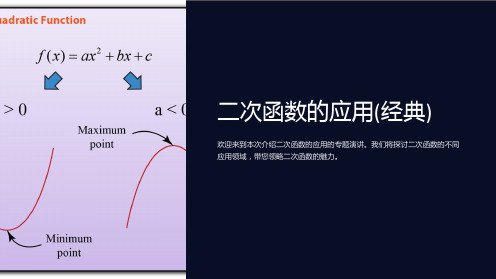 二次函数的应用(经典)