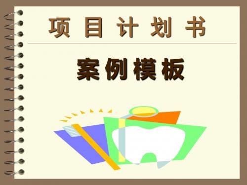 项目计划书案例模板(PPT 32张)