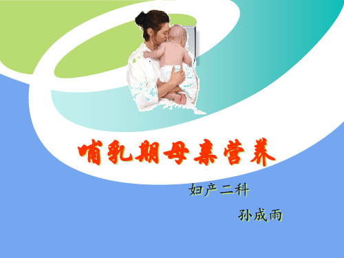 哺乳期母亲营养