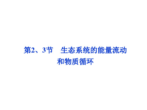 【优化方案 人教】2015届高考生物一轮复习课件 必修3第五章第2、3节