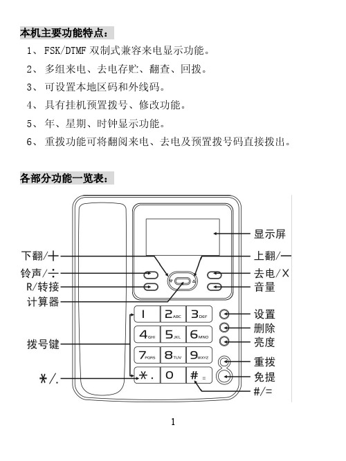 TCL电话机HCD868(205) TSD说明书