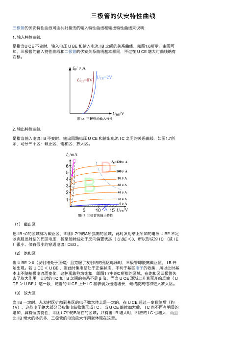 三极管的伏安特性曲线