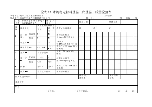 水稳基层监理抽检