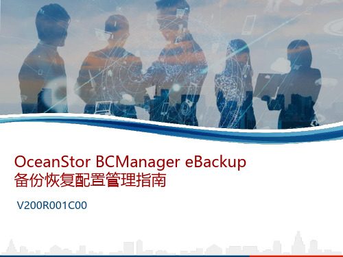 OceanStor BCManager eBackup备份恢复配置管理指南