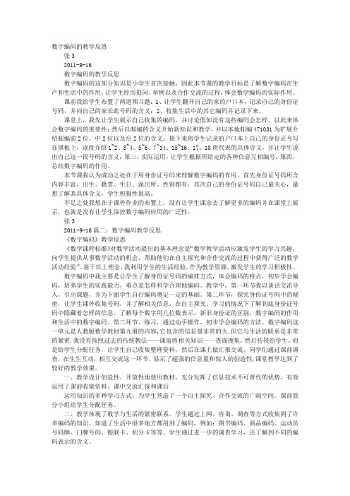 编码教学反思