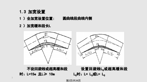 道路勘测7横断面设计超高与加宽.pptx