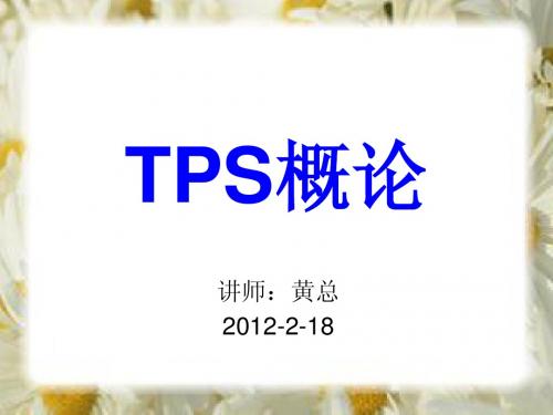 02-TPS的基本概念