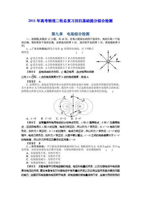 2011届高考物理第二轮总复习基础综合检测试题9