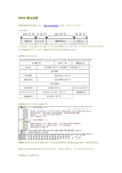 BPDU报文分析