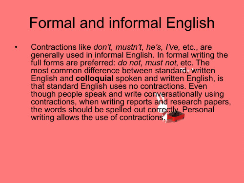 【VIP专享】formal and informal English