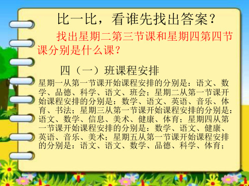 四年级下册信息技术课件第1课建立班级课程表电子工业版安徽共20张PPT