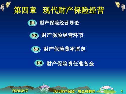 第4章现代财产保险经营