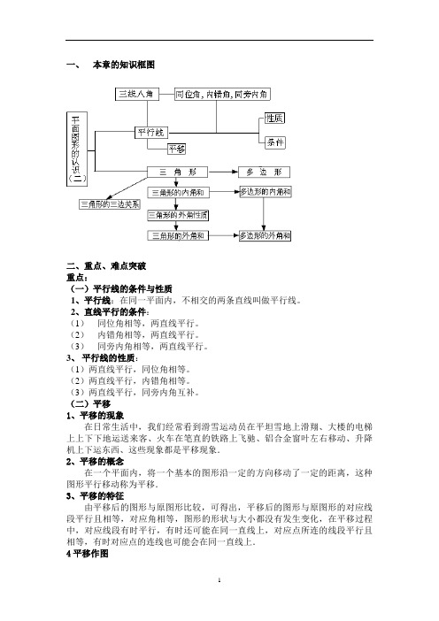 苏科版七年级数学初一下册第七章平面图形的认识(二)教案教学设计