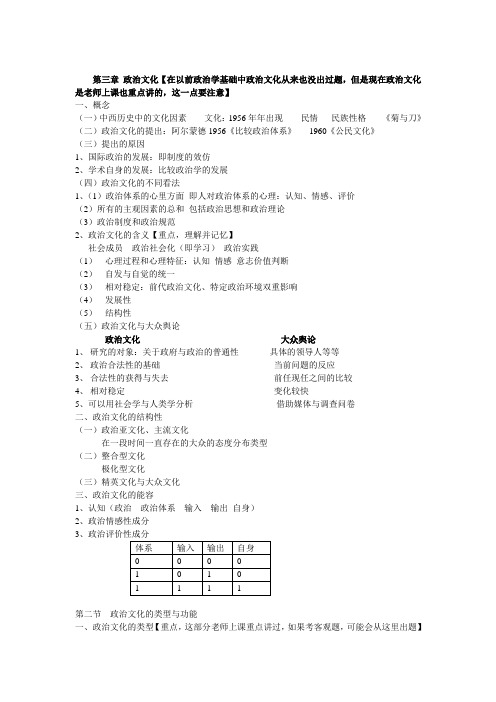 第三章+政治文化,行政管理