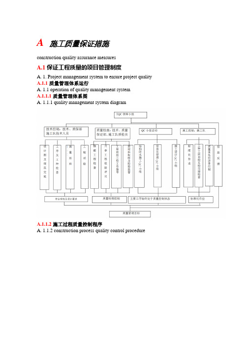 施工质量保证措施【中英文】