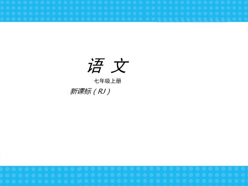 语文人教版七年级上册复习课件