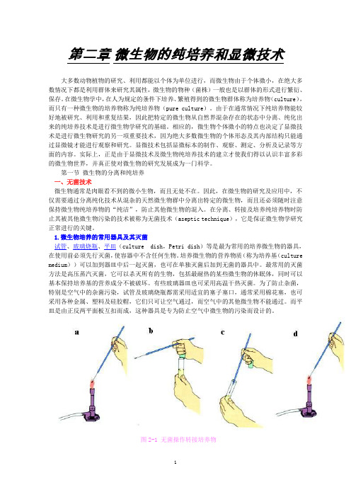 微生物学教案 第二章 微生物的纯培养和显微技术
