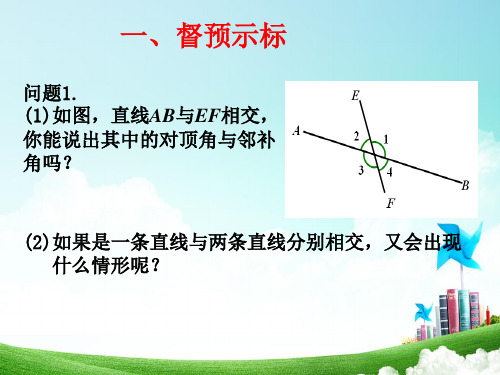 513同位角内错角同旁内角课件