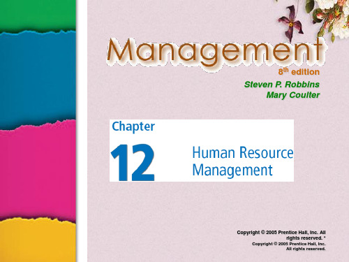 Human Resource Management 12 (ppt 28页)