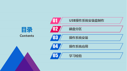 计算机组装与系统配置第2篇项目1Windows操作系统安装与应用修改课件