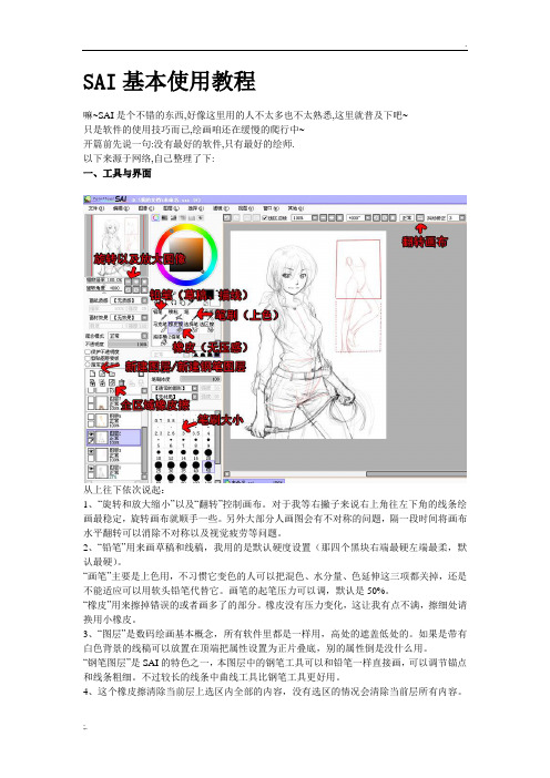 SAI基本使用教程