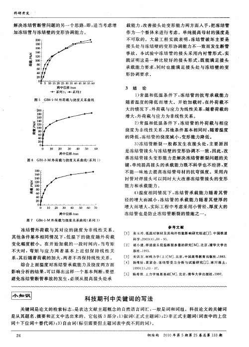 科技期刊中关键词的写法