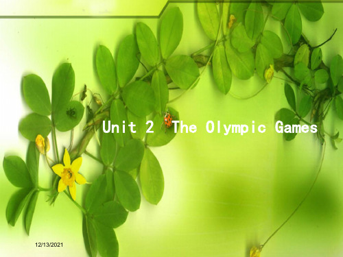 高考英语一轮复习 unit 2 the olympic games课件 _00001