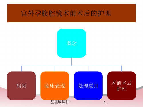 宫外孕腹腔镜术前术后的护理ppt课件