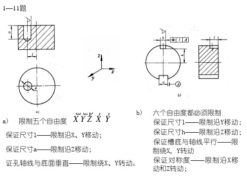 制造工艺学习题参考答案