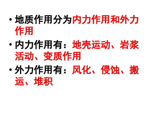 地质作用地壳运动地质构造的区别