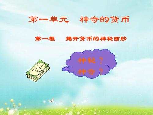 揭开货币的神秘面纱