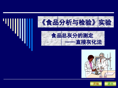 食品总灰分的测定课件