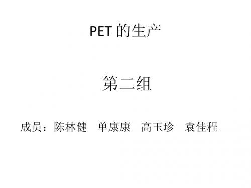 第二组——PET的生产