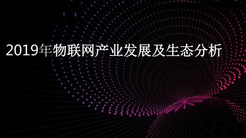 2019年 云IoT专场-物联网生态之美研究大数据报告PPT(完整版)图文