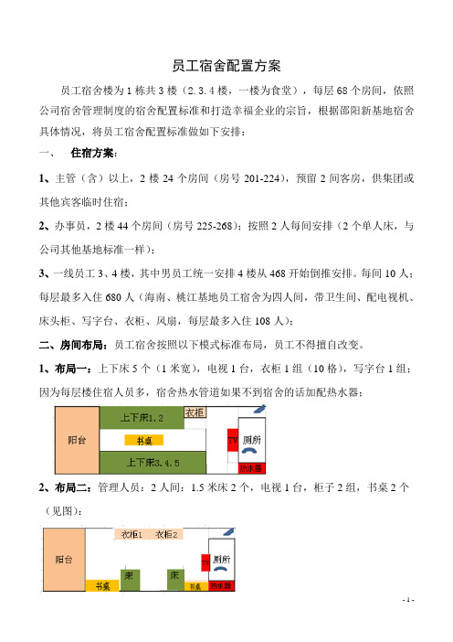宿舍配置方案910