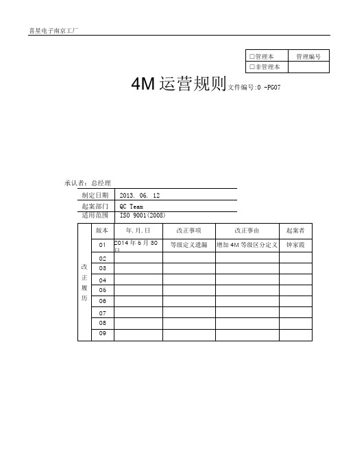 4M变更运营规则v1.docx