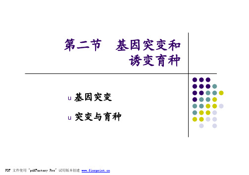 微生物课件(周德庆)第七章Part 2 基因突变和诱变育种