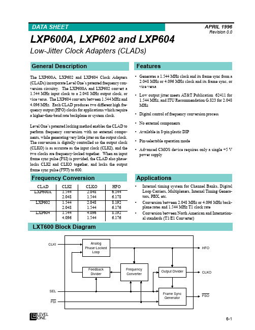 LXP604中文资料