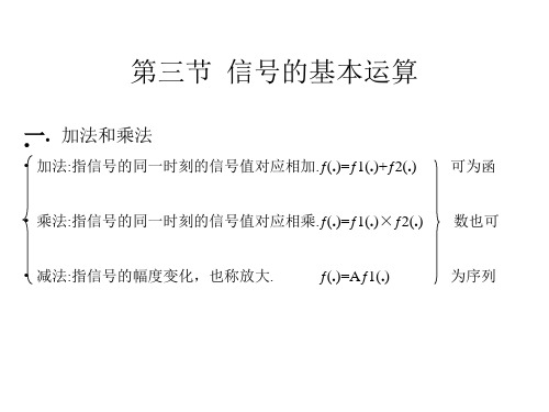 第三节信号的基本运算