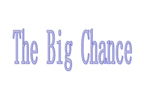 典范英语第七册thebigchance