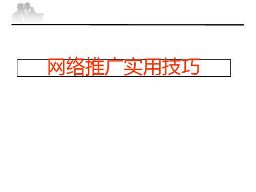 网络推广实用技巧PPT课件