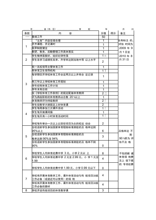 2009黑龙江体育传统项目学校表